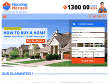 Tablet Screenshot of housingheroes.com.au